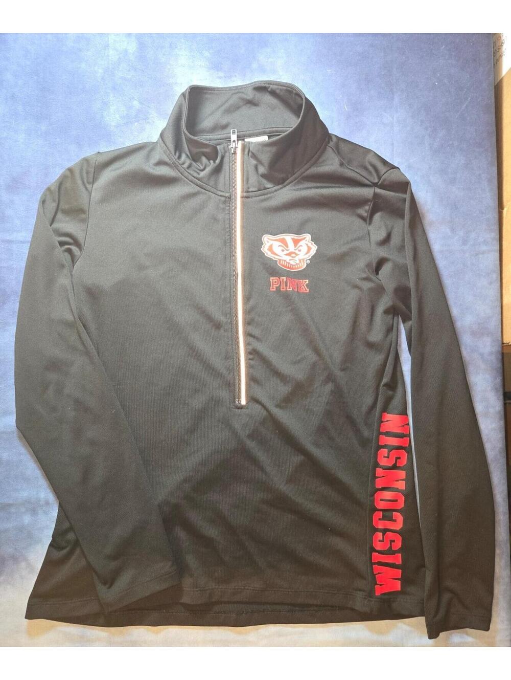 Victoria secret pink wisconsin badgers 1/4 zip